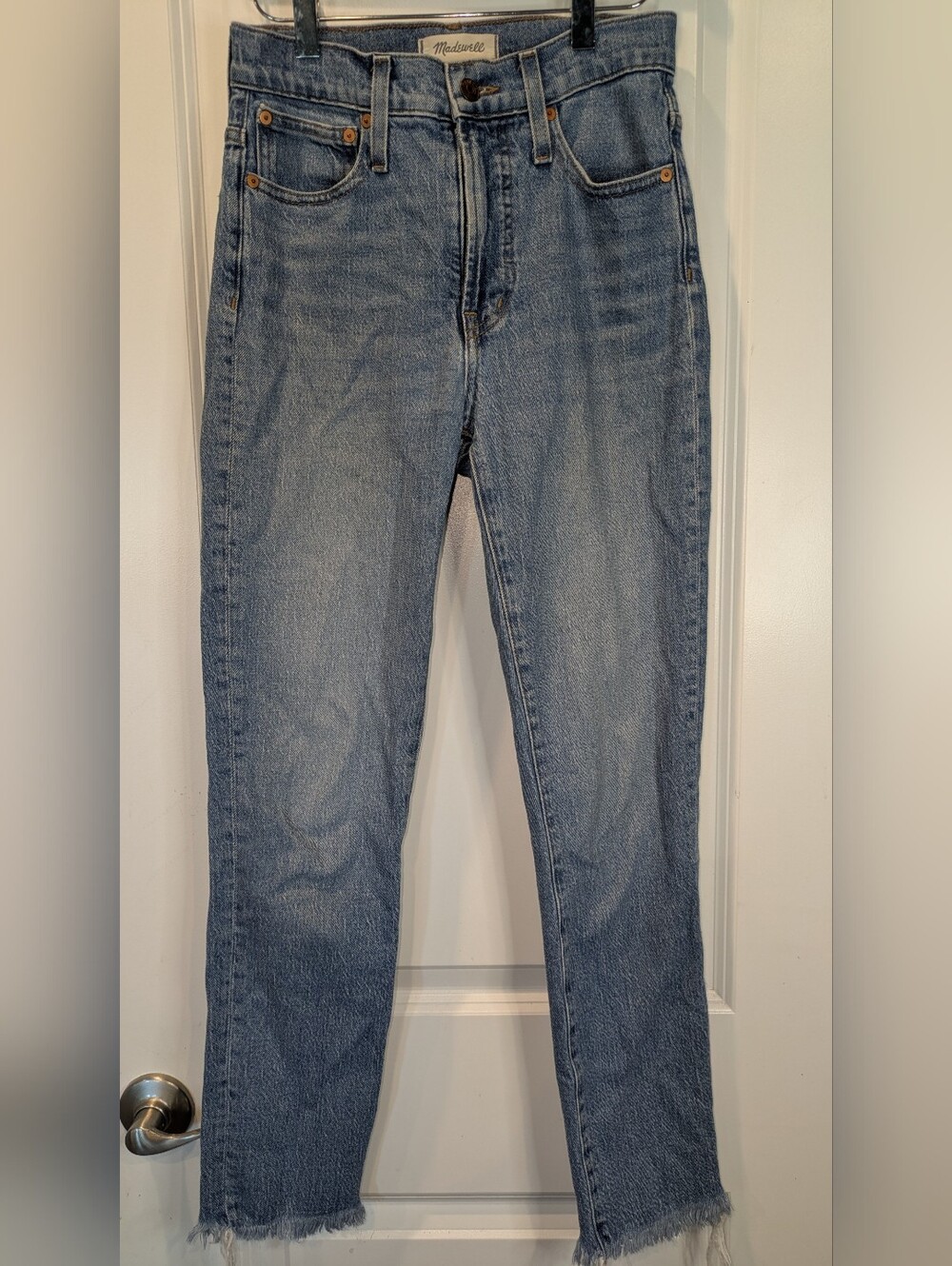Madewell The Perfect Vintage Jean Raw Hem High Rise Jeans Size 24